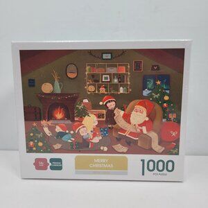 Merry Christmas 1000 Piece Jigsaw Puzzle NIB